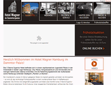 Tablet Screenshot of hotel-wagner-hamburg.de